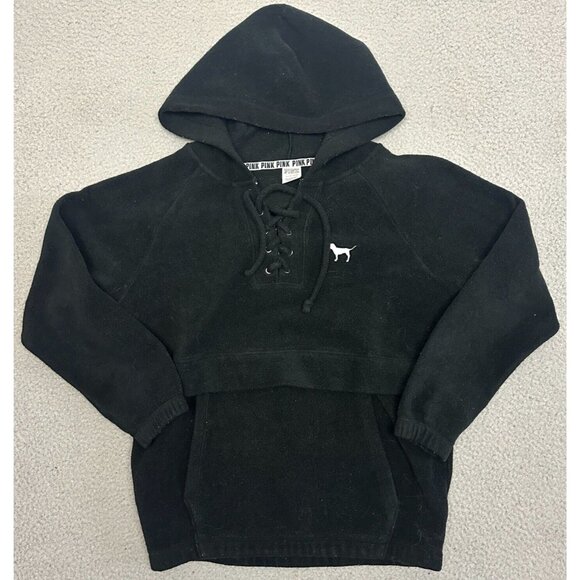 PINK Victoria Secret Dog Hoodie Lace Up Hawaii Logo Kangaroo Pocket - Picture 1 of 16